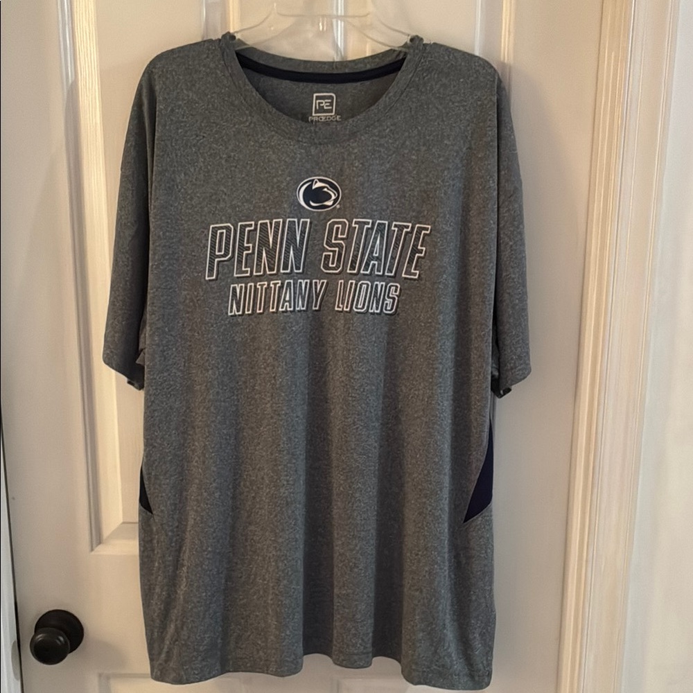 Pro Edge Penn State Gray Short Sleeve Tee Athletic Style